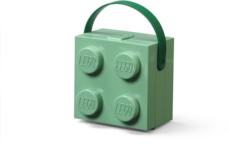 Lego - boîte à lunch brique 4 avec poignée - polypropylène - vert