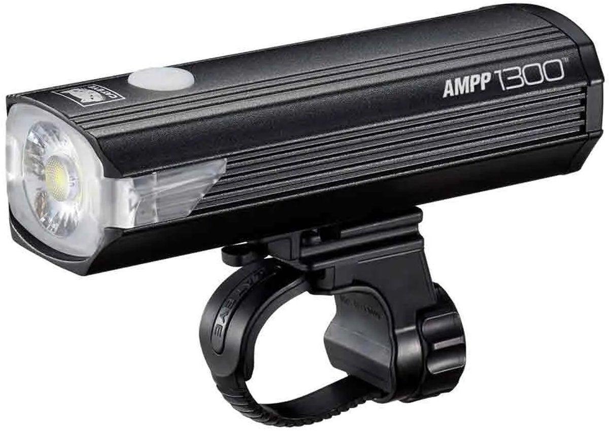 Éclairage avant Cateye ampp1300 - lumens : 1300 - rechargeable par USB - technologie de lentille opticube - 5 modes d'éclairage - noir