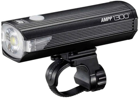 Éclairage avant Cateye ampp1300 - lumens : 1300 - rechargeable par USB - technologie de lentille opticube - 5 modes d'éclairage - noir