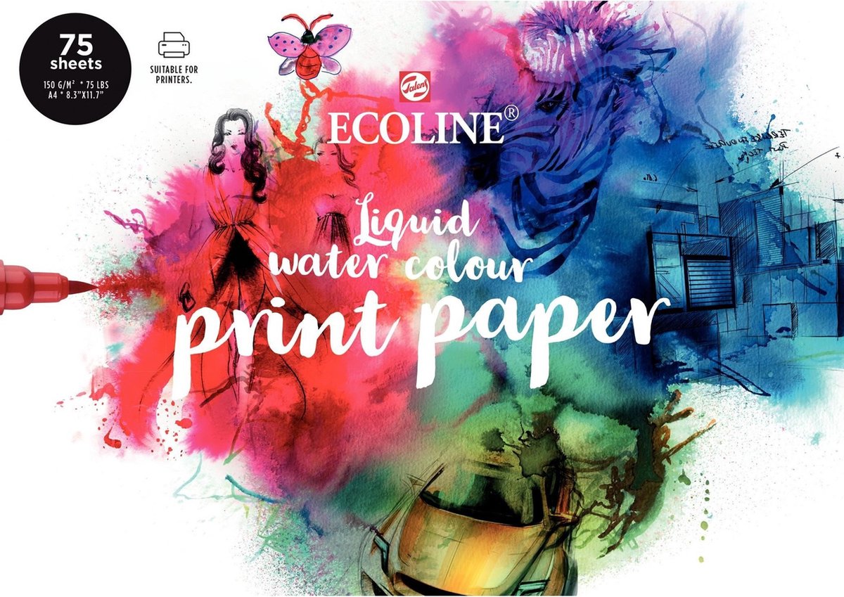 Papier imprimante Bruynzeel ecoline, 21x29,7 cm (a4), 150 g m, 75 feuilles