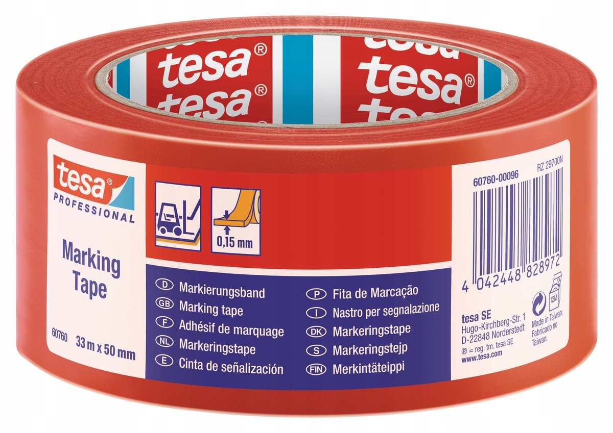 Ruban de marquage Quantore tesa professionnel rouge