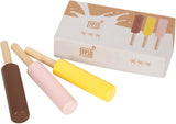 Small foot - glaces en bois, 3 pièces.
