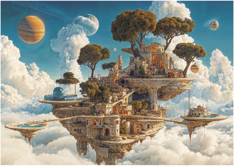 Puzzle Educa royaume des nuages ​​- 500 pièces xxl - paysage.