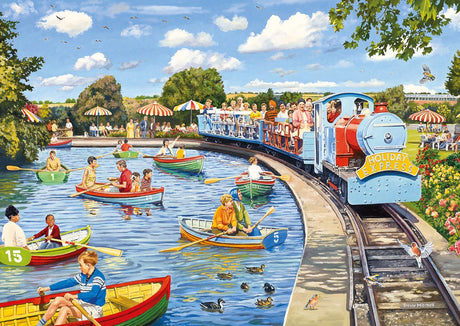 Gibsons - le lac de plaisance (par Trevor Mitchell) - 1000 pièces 68×49cm (l×h) - puzzle pour adultes
