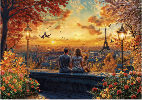 Puzzle Educa Paris Romance 1500 pièces en carton adulte.