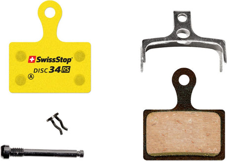 Swissstop - jeu de plaquettes de frein disque 34 rs - shimano, trp, tektro, rever