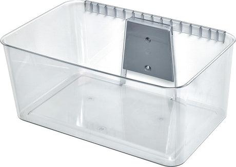 Idesign - bac de rangement id wallspace xl avec support mural - plastique recyclé - transparent