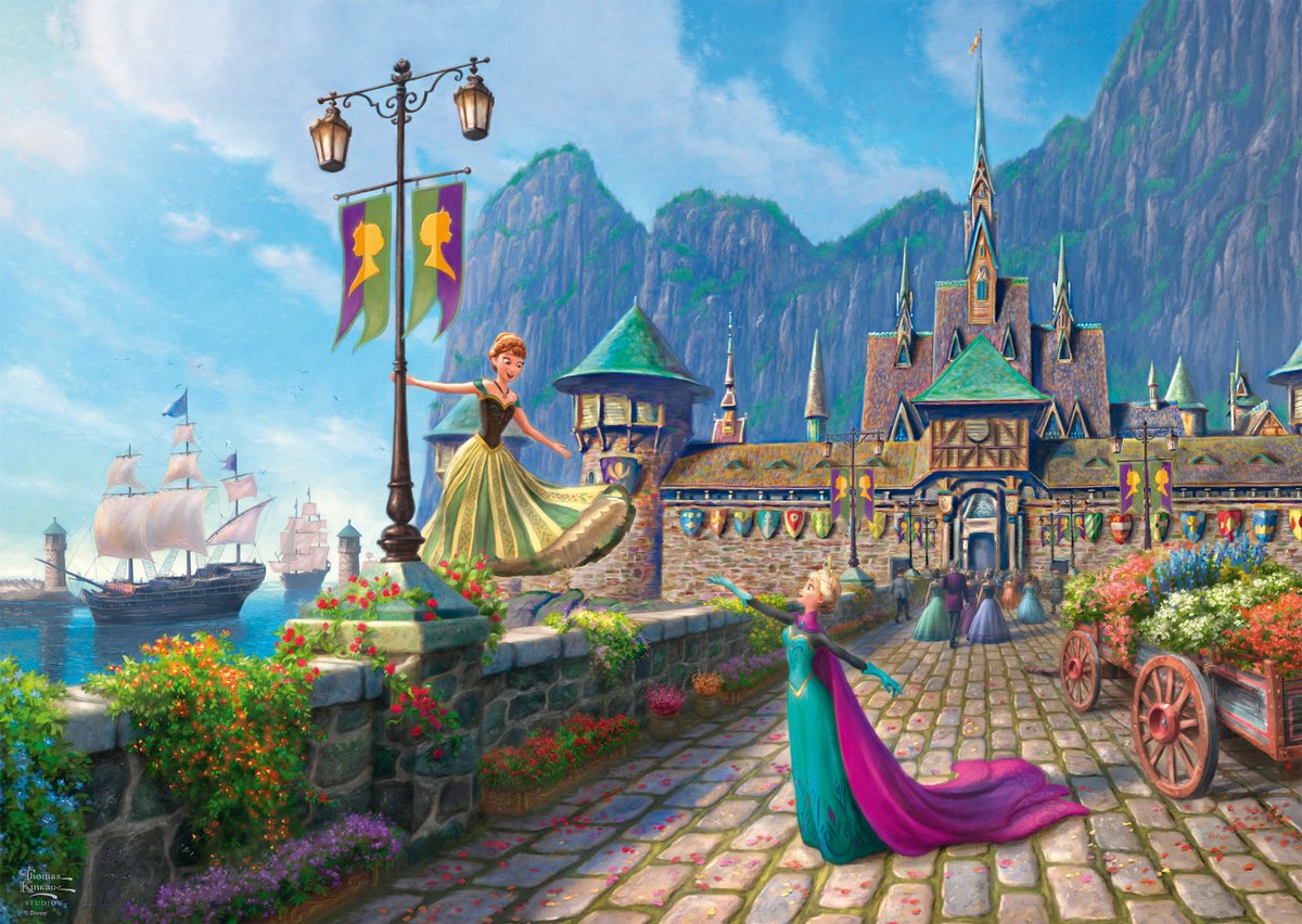 Puzzle Schmidt Disney La Reine des Neiges Arendelle Puzzle 1000 pièces.
