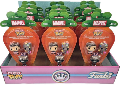 Pop de poche Funko Marvel ! figurine en vinyle pack de 3 gotg 4 cm