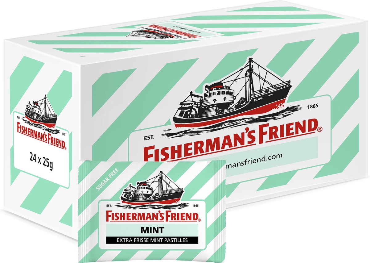 Menthe Amie du Pêcheur sans sucre - 24 sachets x 25 grammes