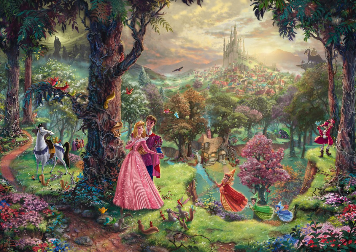 Schmidt Disney princesse - puzzle la belle au bois dormant - 1000 pièces