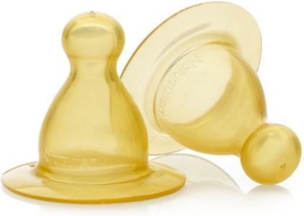 Natursutten - tétines en caoutchouc - débit rapide - 6+ mois - 2 pièces