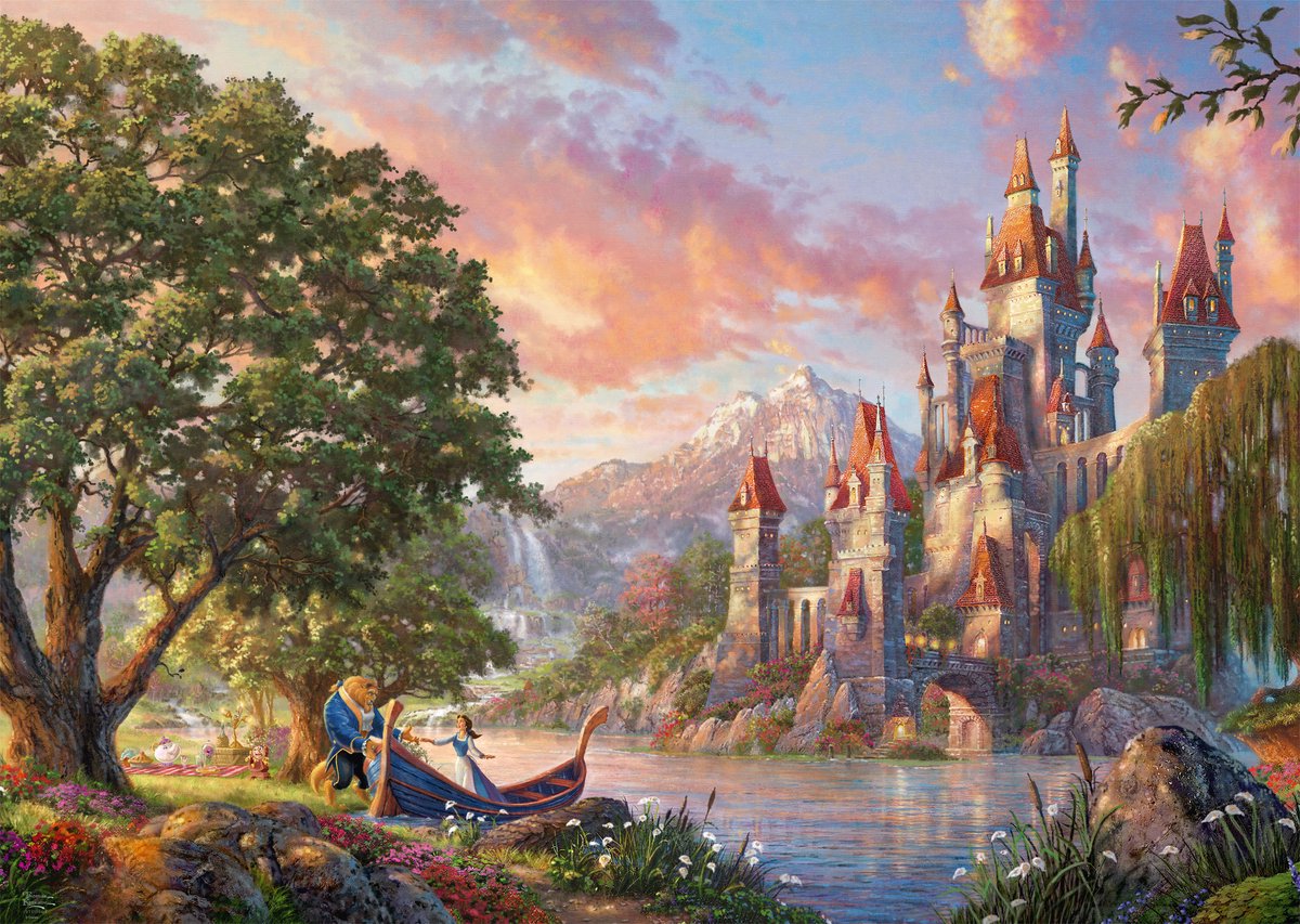 Puzzle Schmidt Le monde magique de Disney Belle 3000 pièces en carton.