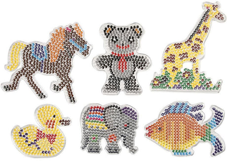 Creativ company assiette de base, canard, éléphant, girafe, ours, cheval et poisson, dim. 10x11-13x16,5 cm, moyen, 6 pièces 1 boîte