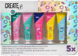 Créez-le ! crème pour les mains poptastic, lotion pour le corps, pack de 5