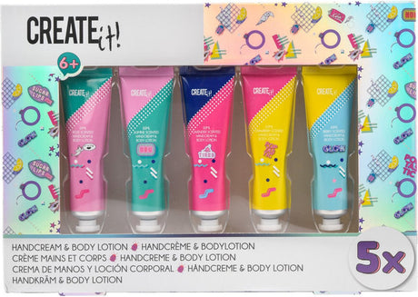 Créez-le ! crème pour les mains poptastic, lotion pour le corps, pack de 5