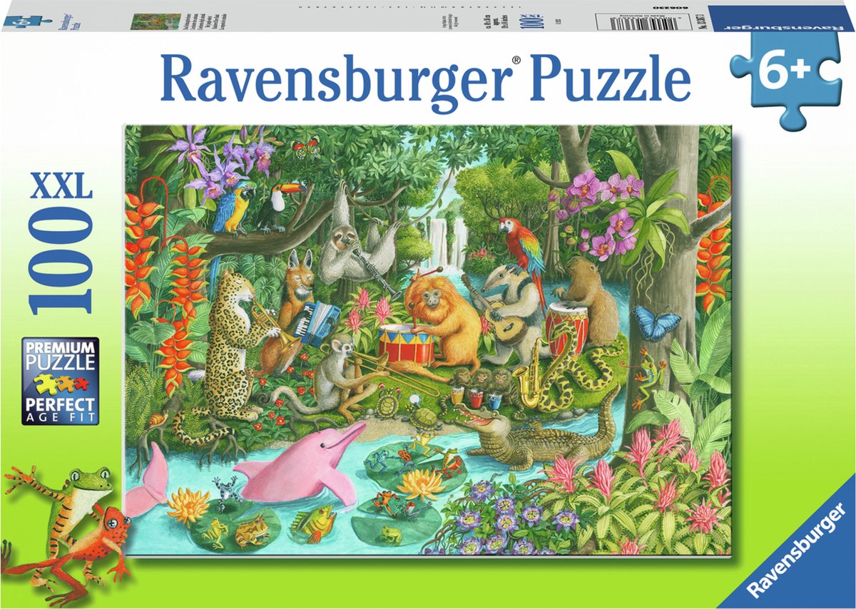Puzzle Ravensburger l'orchestre de la jungle - puzzle - 100 pièces XXL