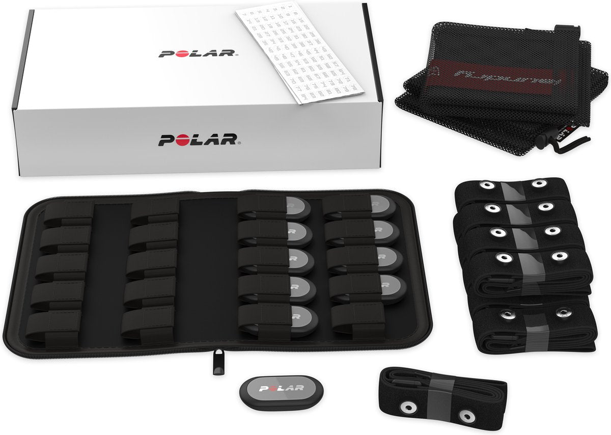 Polar h9 - kit de capteurs de fréquence cardiaque 10 avec ceinture pectorale noire xs-s