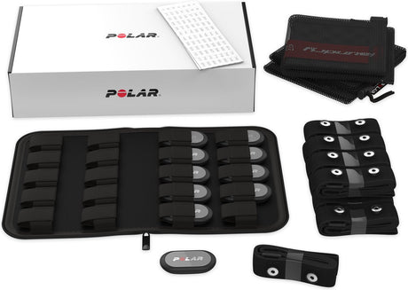 Polar h9 - kit de capteurs de fréquence cardiaque 10 avec ceinture pectorale noire xs-s