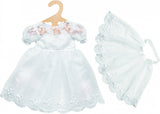 Robe de mariée de poupée Heless avec voile, 28-35 cm