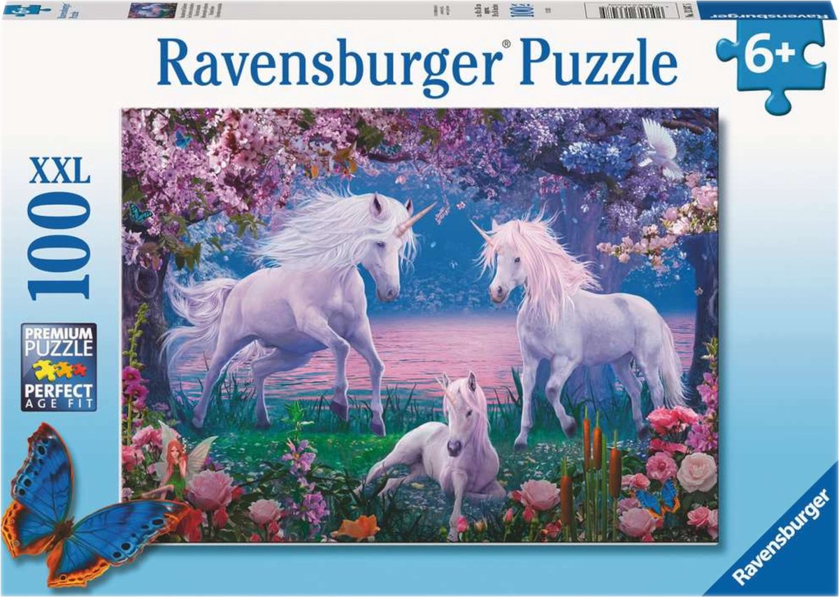 Ravensburger - Puzzle Enchanting Unicorns 100th. Xxl