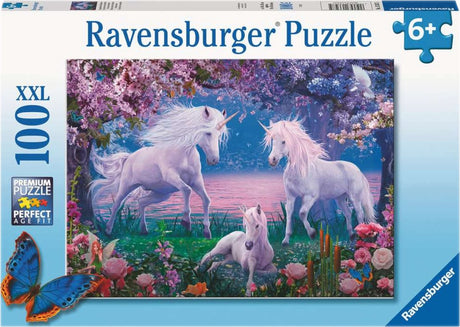 Ravensburger - Puzzle Enchanting Unicorns 100th. Xxl