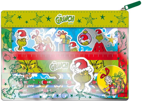 Trousse à crayons remplie de totum du groupe d'artisanat créatif Grinch
