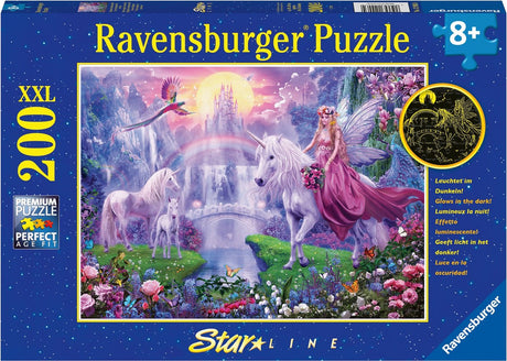 Ravensburger puzzle nuit magique de licorne - puzzle - 200 pièces