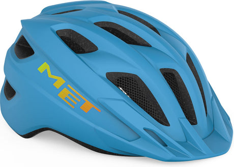 Avec casque de vélo crackerjack garçons filles - casque de vélo enfants - taille unique (52-57cm) - cyan mat