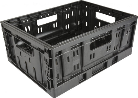 caisse de pliage en plastique petit 20 litres pliant noir