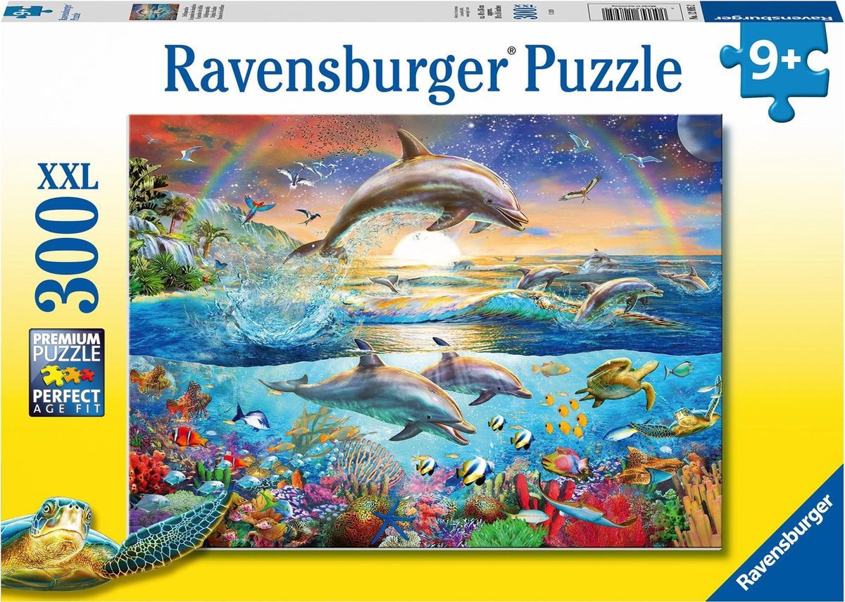 Ravensburger puzzle paradis des dauphins - puzzle - 300 pièces