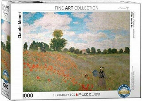 Eurographics - coquelicots à argenteuil [coquelicots, près de argenteuil] - claude monet - 1000 pièces 68×48cm (l×h) - puzzle d'art
