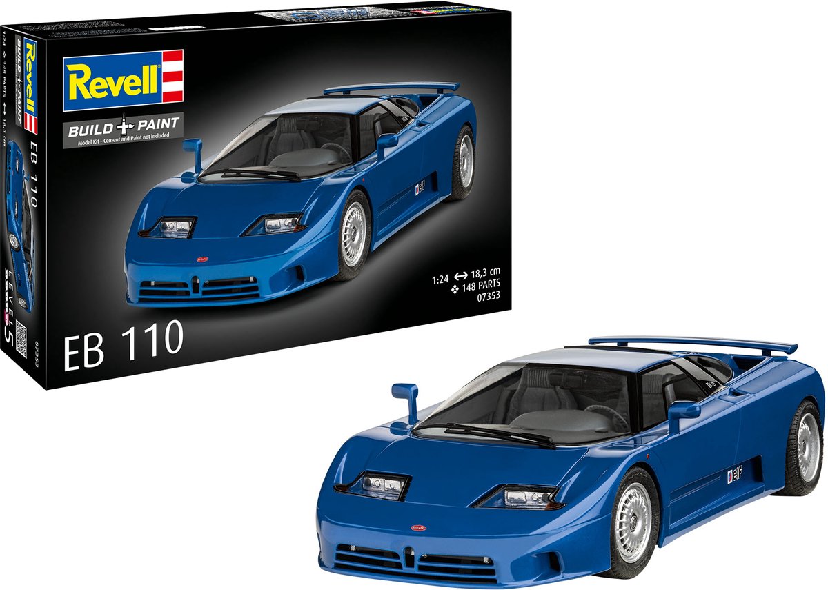 Maquette Revell - bugatti eb110 1:24 - 148 pièces.