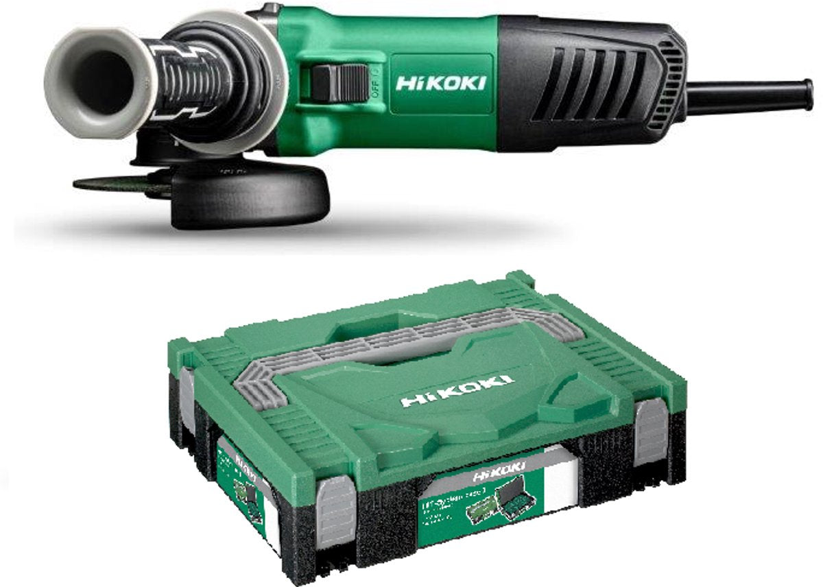 Meuleuse d'angle Hikoki g13sw2y4z 125 mm 1200w en coffret