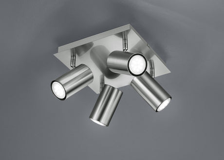 Trio marley - spot - nickel mat - excl. 4x gu10 3w