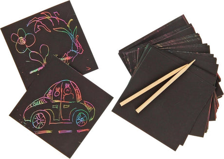 Feuilles à gratter magiques avec stylo