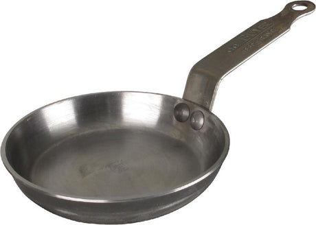 Poêle à blinis Debuyer de Buyer Mineral B 12 cm - Poêle en tôle d'acier - Sans PFA - Compatible induction - Fabriquée en France