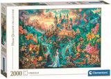 Clementoni puzzle légendes du royaume caché 2000 pièces adultes.