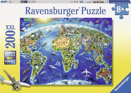 Ravensburger puzzle le monde en symboles - puzzle - 200 pièces