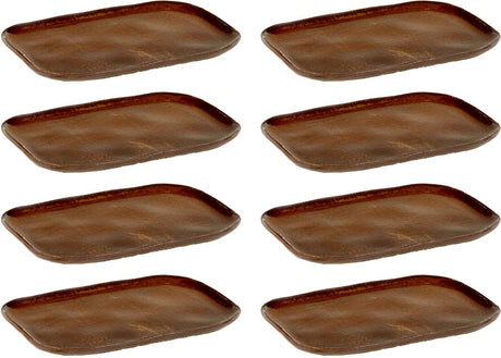 Serax - table merci la nouvelle - assiette l - marron ocre - 8 pièces