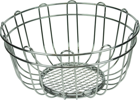 Artex corbeille à fruits en métal corbeille à fruits argent ronde petite 24 x 24 cm - corbeille à fruits corbeilles à fruits - corbeille en fil