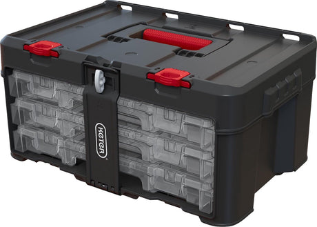 Boîte à outils sans marque sans marque keter stack'n'roll polycarbonate 48,1 x 23,3 x 33,2 cm