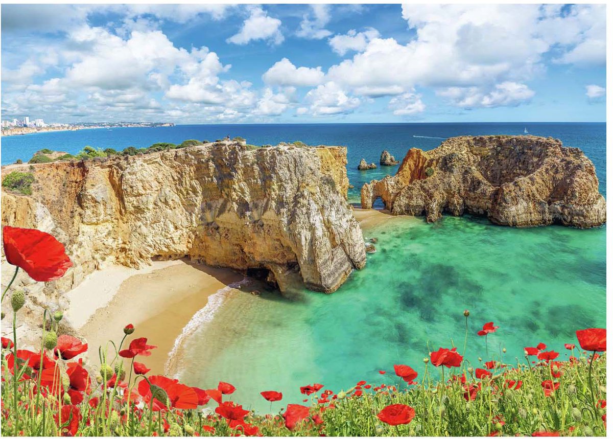 Ravensburger puzzle coquelicots en Algarve Portugal, 1000 pcs.