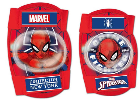Marvel spider-man ensemble de protection 4 pièces junior rouge taille s