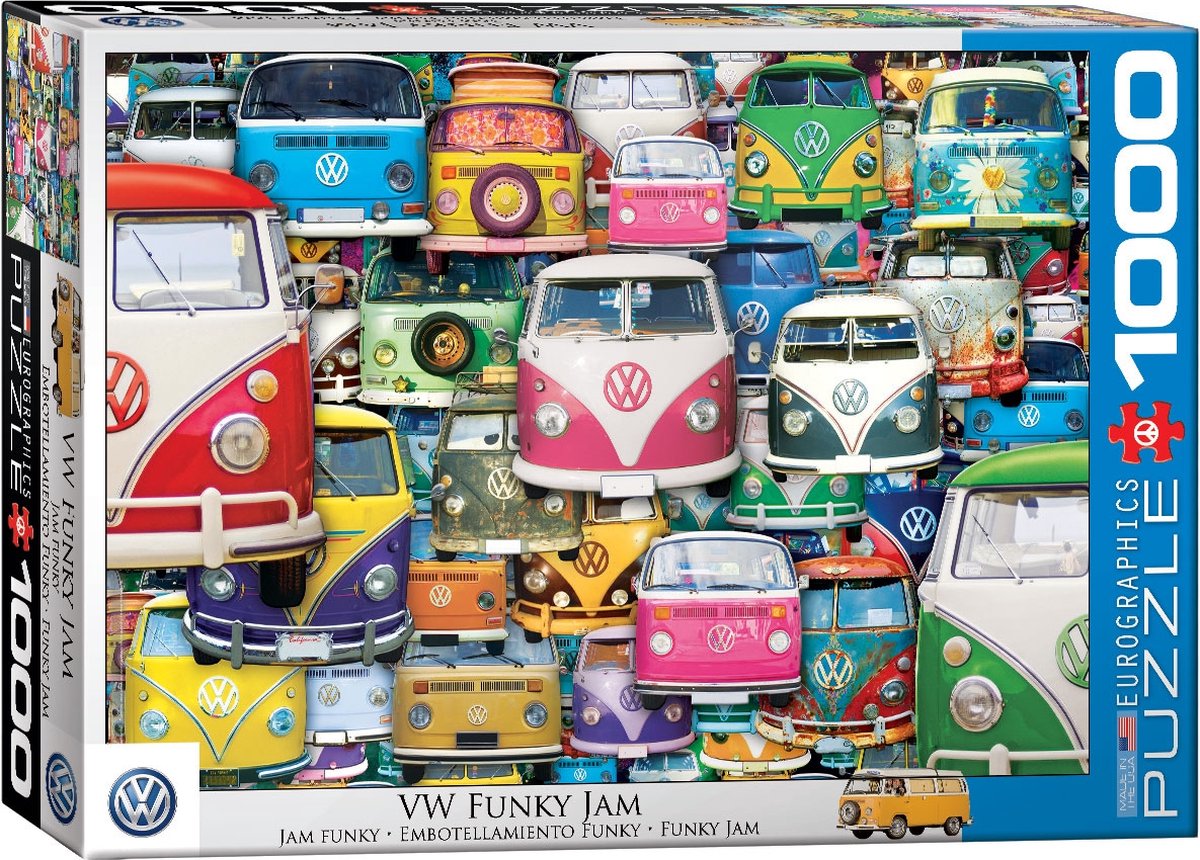 Eurographics volkswagen - vw funky jam - 1000 pièces 68×48cm (l×h) - puzzle