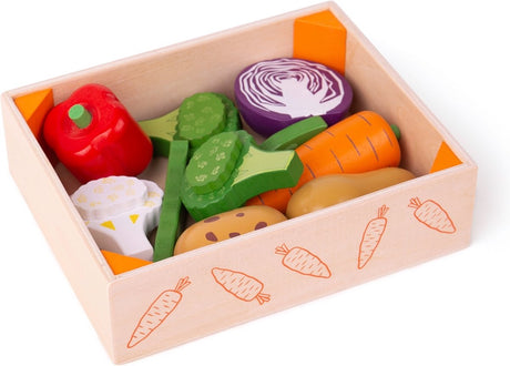 Jouets Bigjigs - boîte à légumes en bois