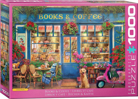 Eurographics - livres café [livres café] - artbeat studio - 1000 pièces 68×48cm (l×h) - puzzle