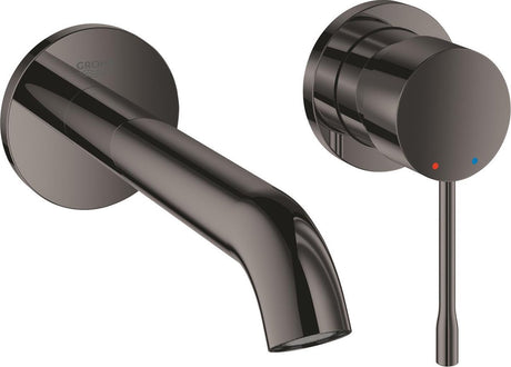 Grohe essence nouveau robinet de lavabo mural à encastrer - set de finition - partie à encastrer exclusive - graphite dur (anthracite) - 19408a01