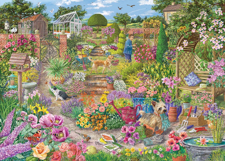 Gibsons - jardin en fleurs (par Janice Daughters) - 1000 pièces 68×49cm (l×h) - puzzle pour adultes