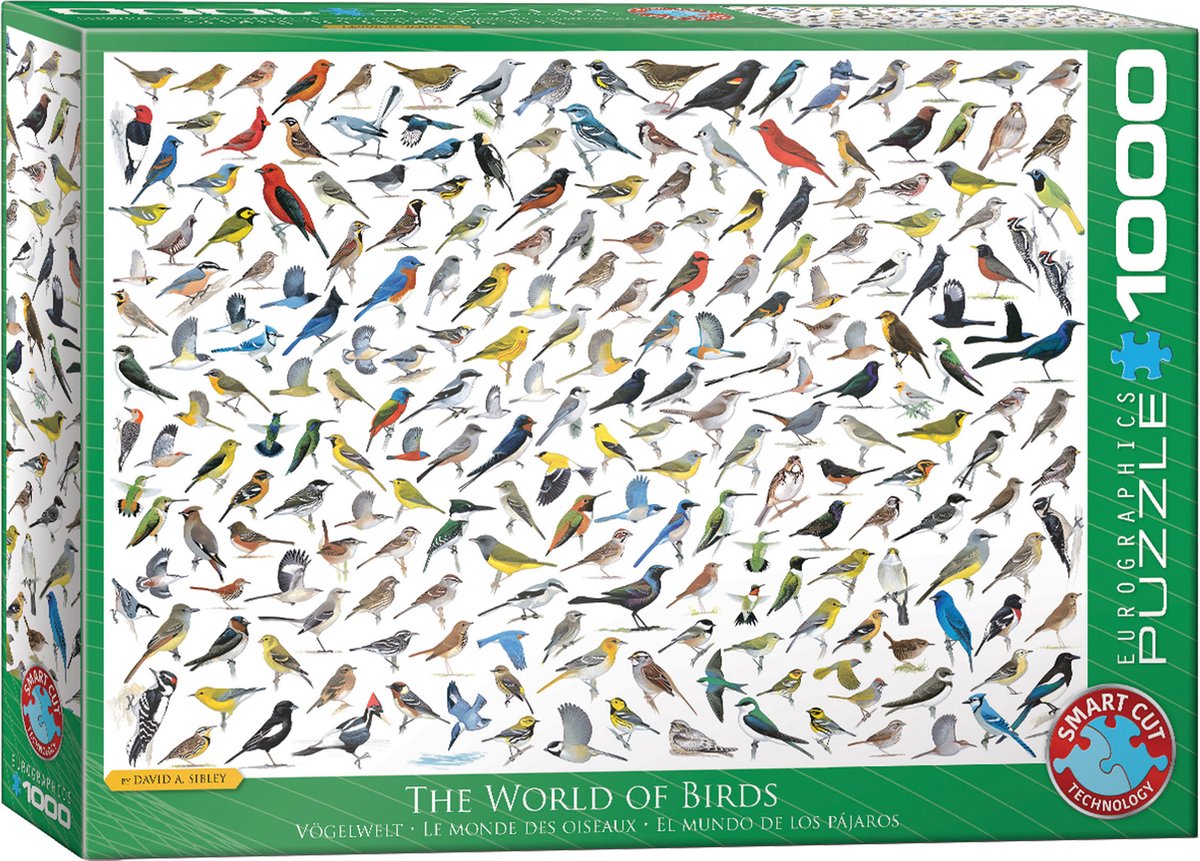 Eurographics - le monde des oiseaux - David Sibley - 1000 pièces 68×48cm (l×h) - puzzle